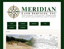 Tablet Screenshot of meridianlandservices.com